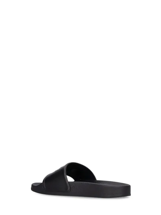 Palm Angels   Logo print pool rubber slide sandals 