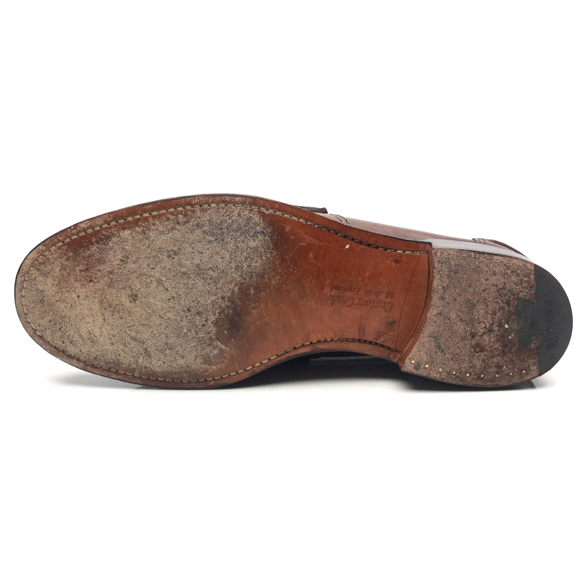 'Pembrey' Dark Brown Leather Loafers UK 9 G