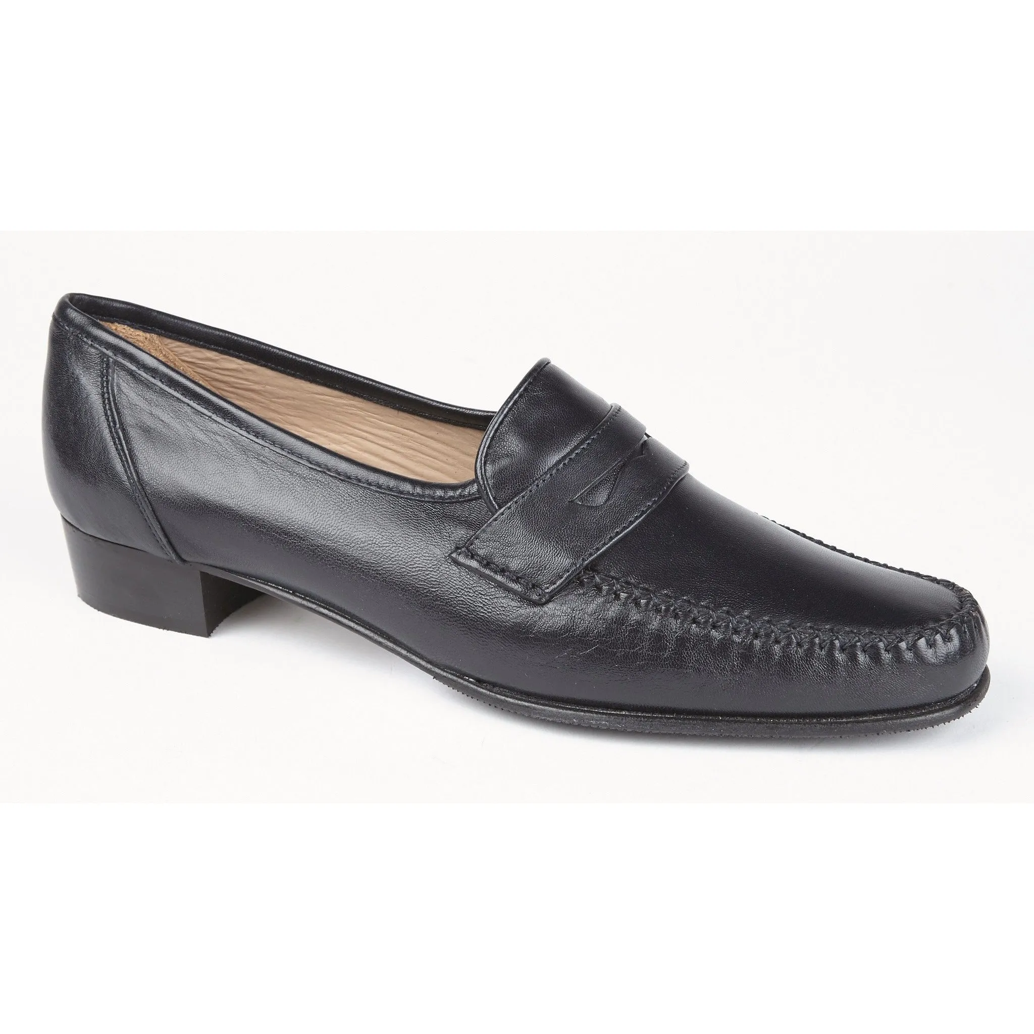 Penny Navy Leather Shoes