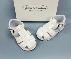 PEX White PATENT Frankie Sandal