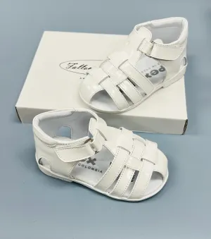 PEX White PATENT Harris Sandal