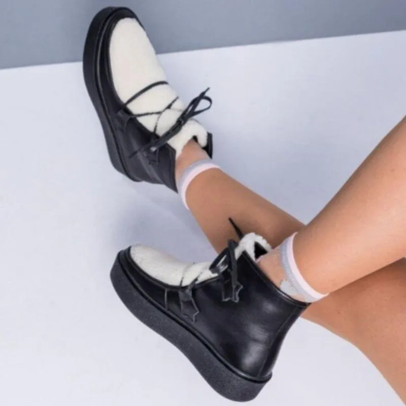 Plush Snow Ankle Boots