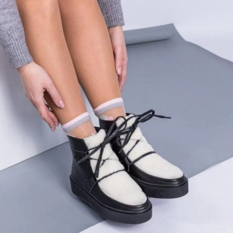 Plush Snow Ankle Boots
