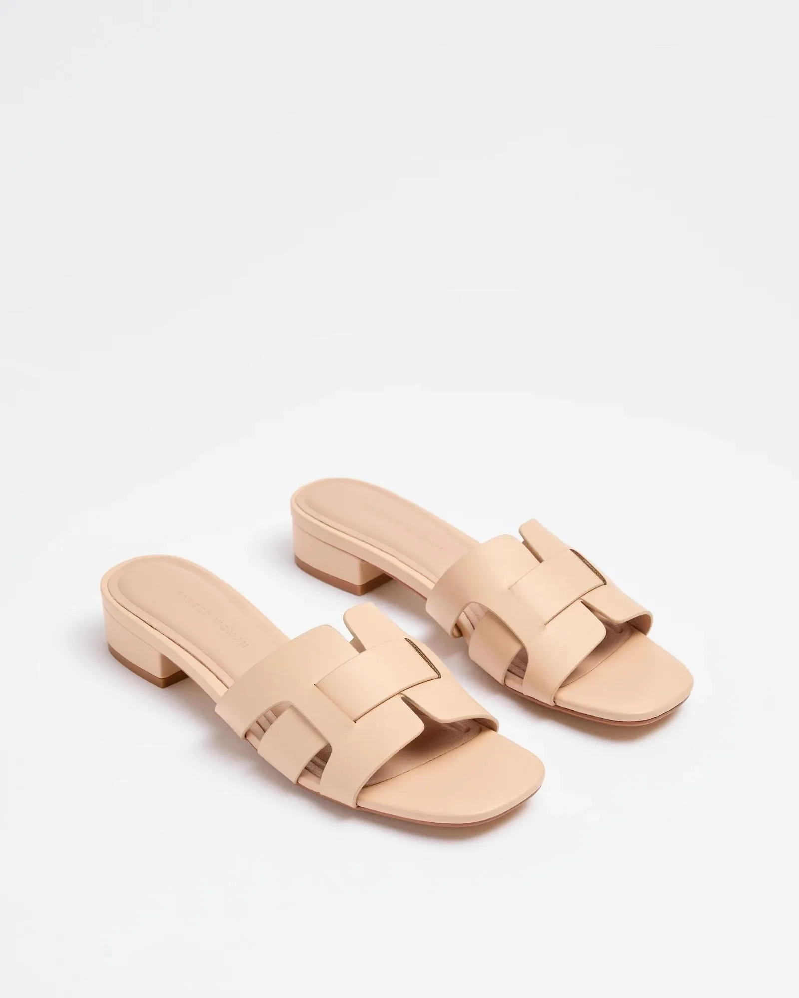 popular  Womens Low Heel Weaved Strap Sandal - Nova II - Neutral