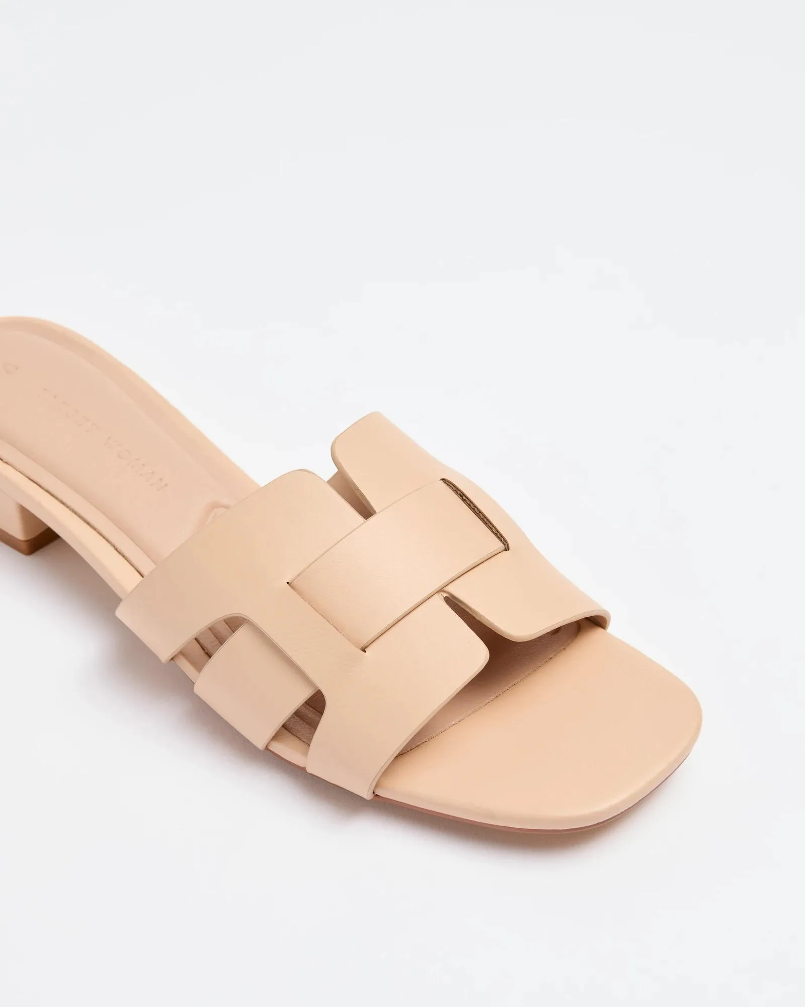 popular  Womens Low Heel Weaved Strap Sandal - Nova II - Neutral