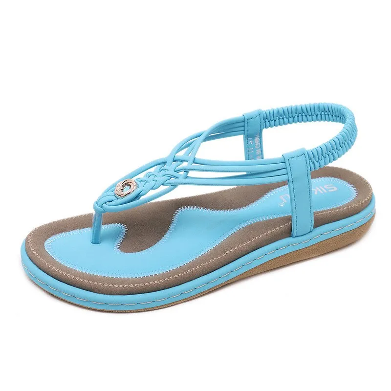 Purpdrank - Women Shoes Comfort Sandals Summer Flip Flops High Quality Flat Sandals Gladiator Sandalias Mujer Black Size 36-42