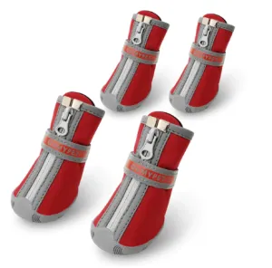 QUMY SMALL BREED Dog Boots - Red