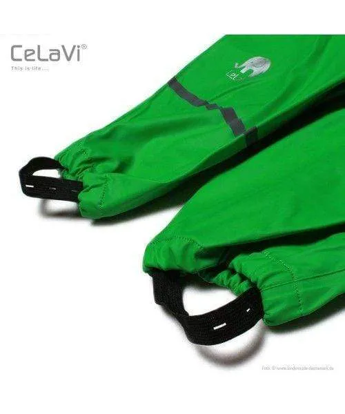 Rain Pant with Elastic Waist: Green