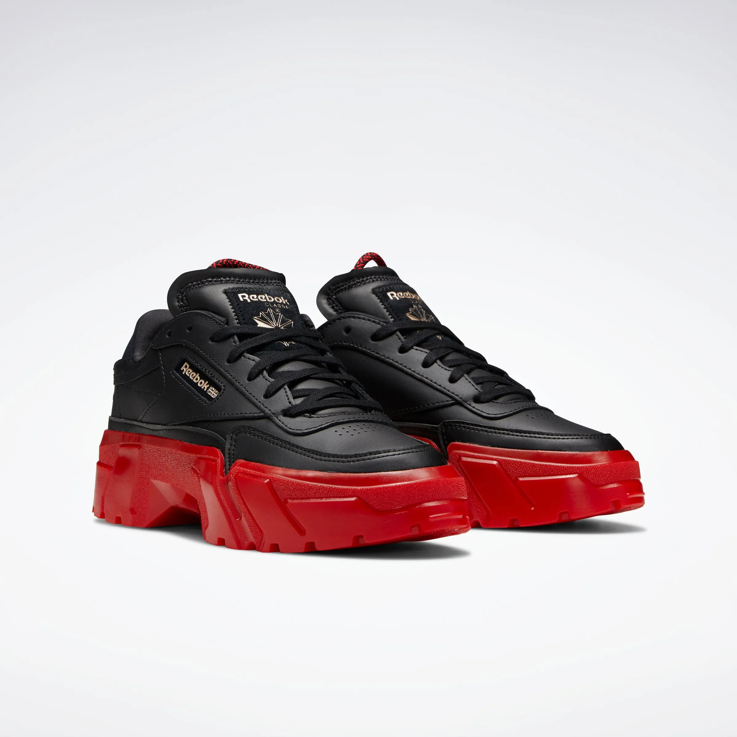 Reebok Footwear Women Cardi B Club C Shoes Cblack/Vecred/Rosgol