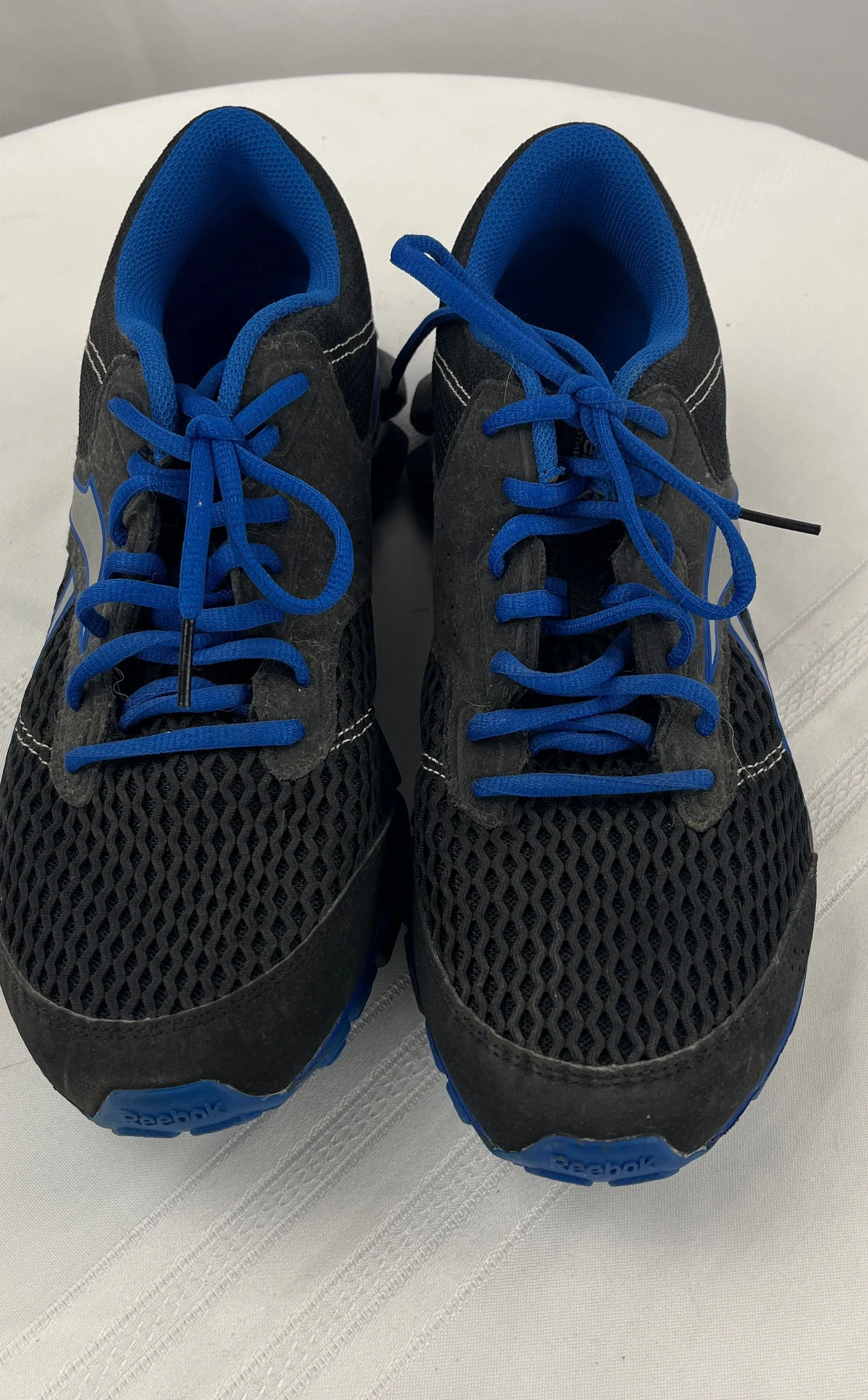 Reebok Men's Smoothflex Black Blue Running Trail Shoes Sneakers Size 10