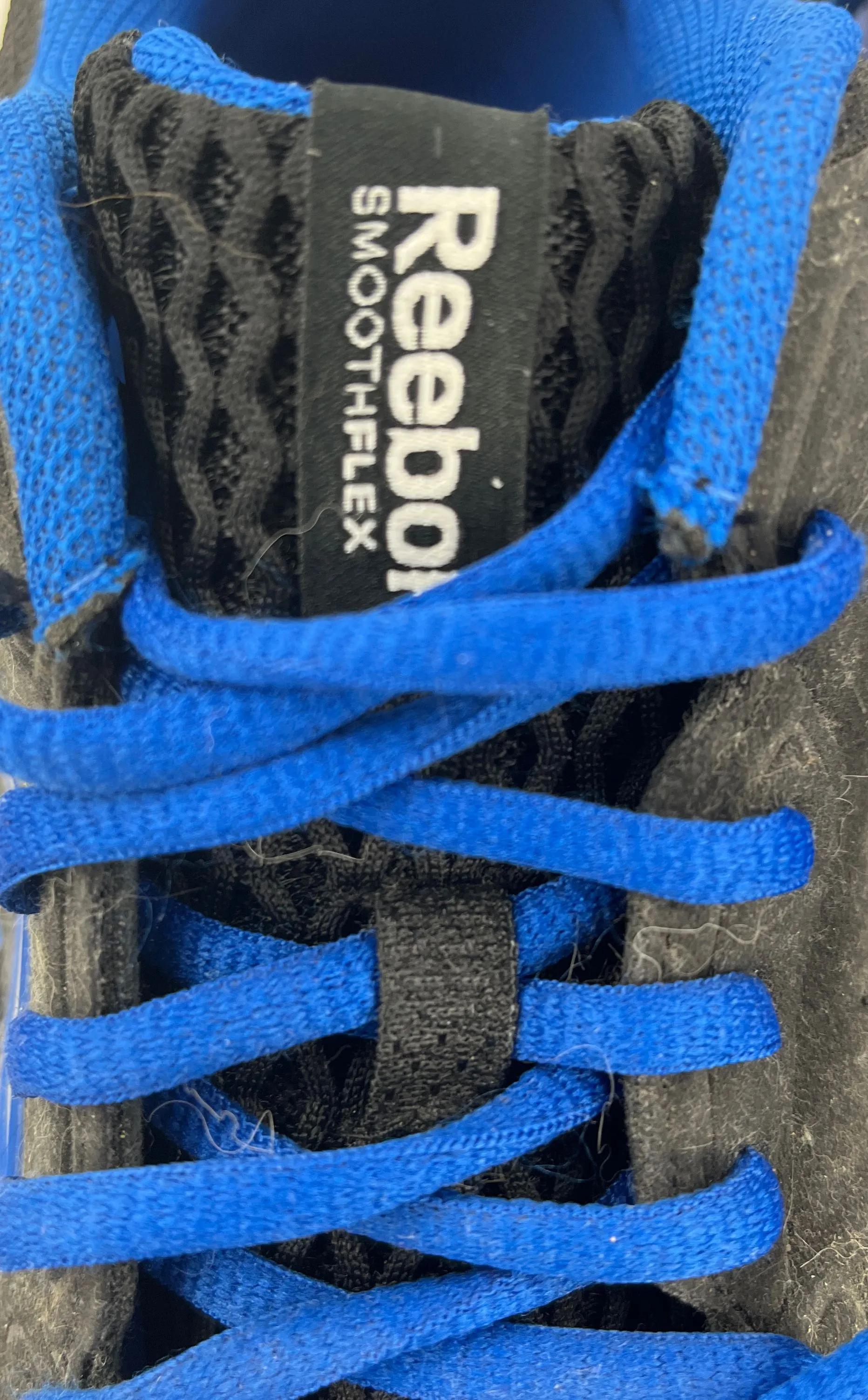 Reebok Men's Smoothflex Black Blue Running Trail Shoes Sneakers Size 10