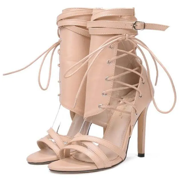 Roman Buckle Strap Shoes for Women