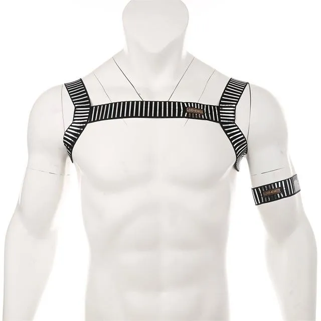 Roman Metallic Chest Harness   Armband