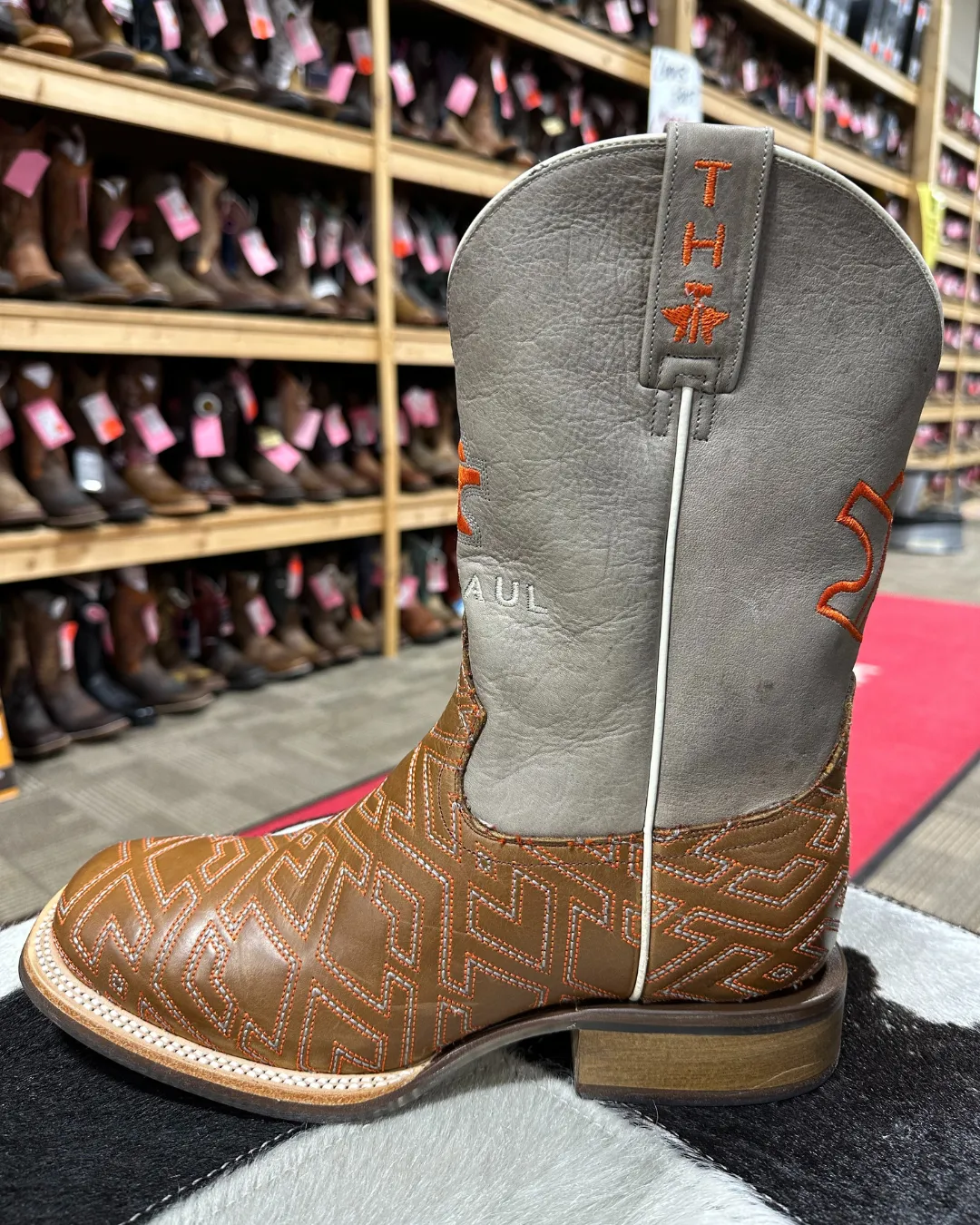 'Roper-Tin Haul' Men's 11" Anniversary Puzzler/Bucking Sole - Brown / Bronco