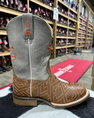 'Roper-Tin Haul' Men's 11" Anniversary Puzzler/Bucking Sole - Brown / Bronco
