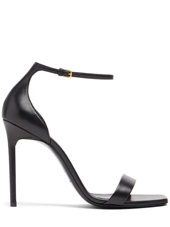 Saint Laurent   105mm Amber leather sandals 