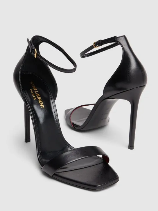 Saint Laurent   105mm Amber leather sandals 