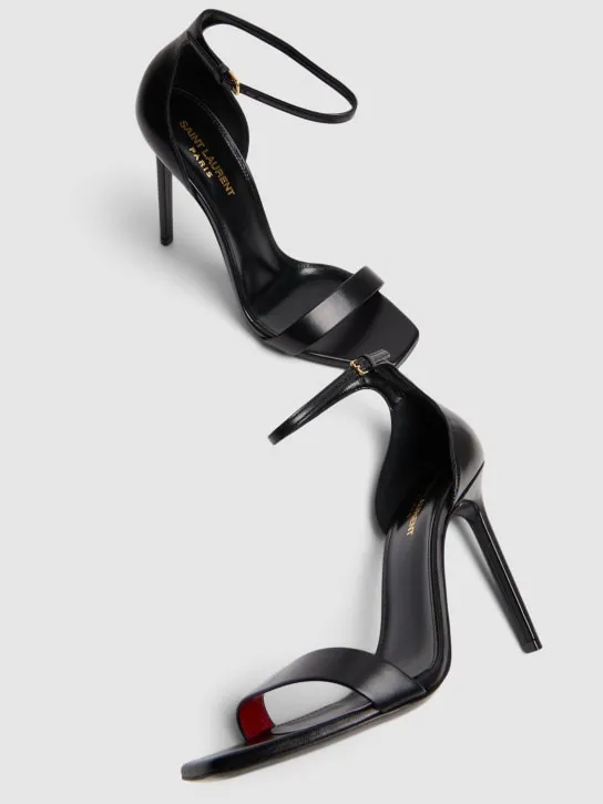 Saint Laurent   105mm Amber leather sandals 