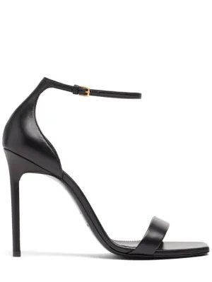 Saint Laurent   105mm Amber leather sandals 