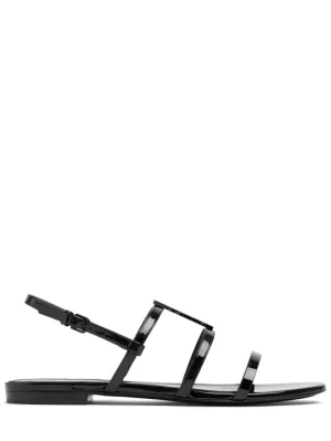 Saint Laurent   10mm Cassandra patent leather sandals 