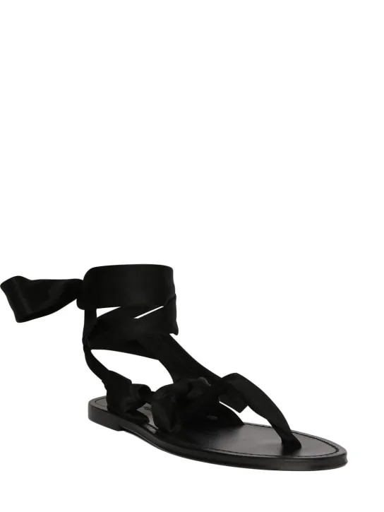 Saint Laurent   10mm Nola jersey sandals 