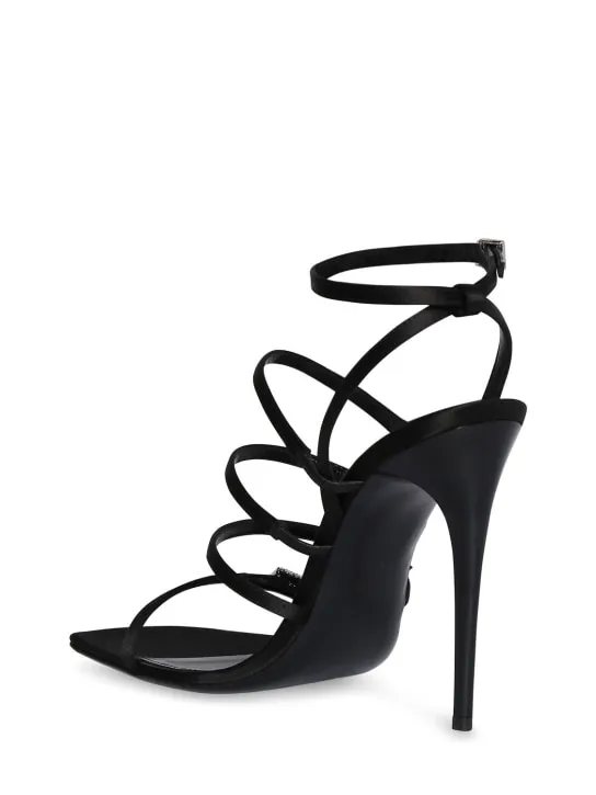 Saint Laurent   110mm Jerry crepe satin sandals 