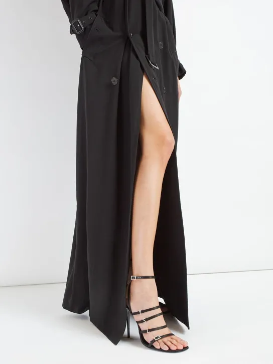 Saint Laurent   110mm Jerry crepe satin sandals 