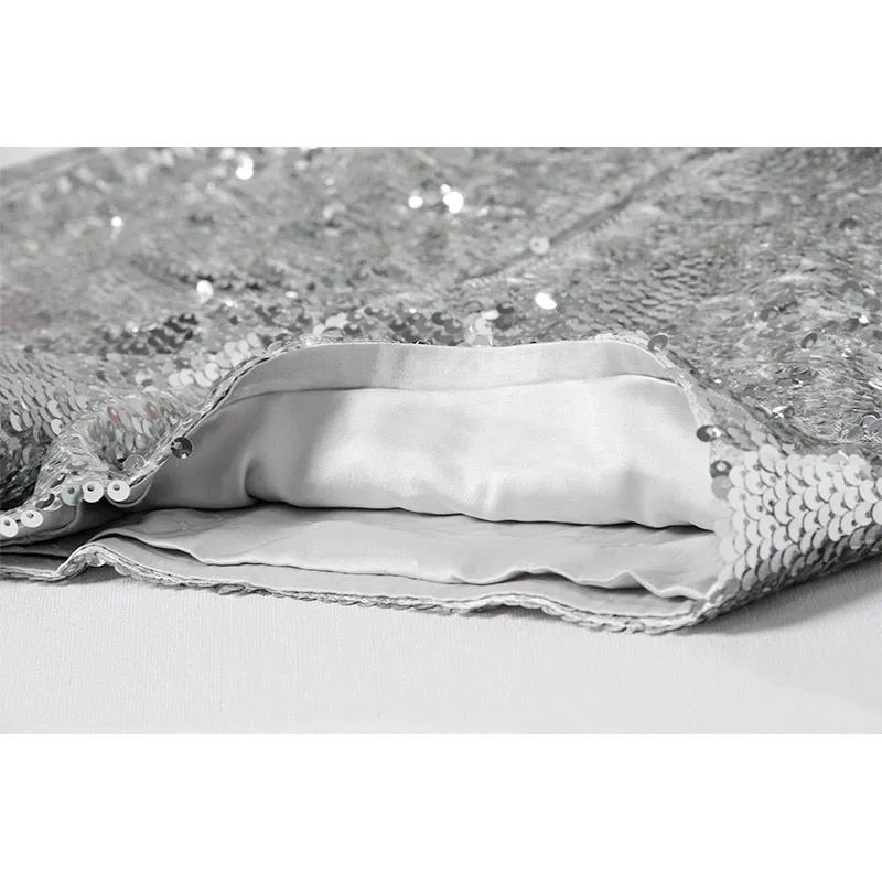 Sequin Zipped Shorts