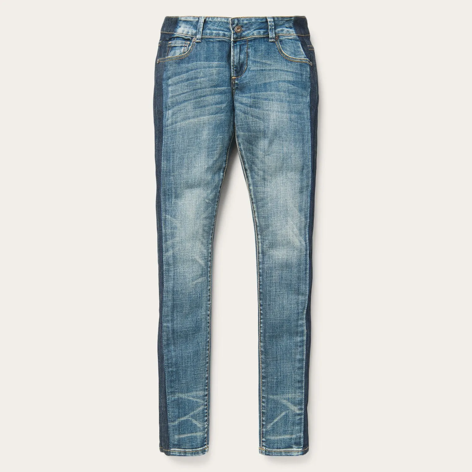 Skinny Fit Stripe Leg Jean