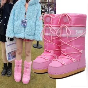 Space Boots Round Head Snow Field