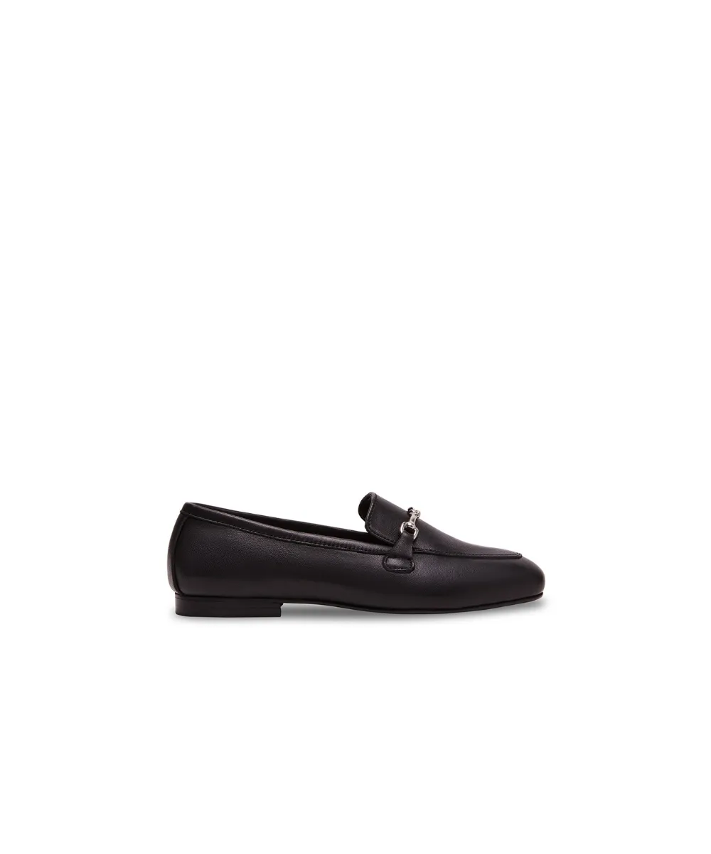 STEVE MADDEN LEATHER CATAREENA LOAFERS