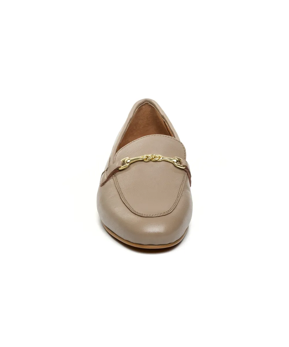 STEVE MADDEN LEATHER CATAREENA LOAFERS