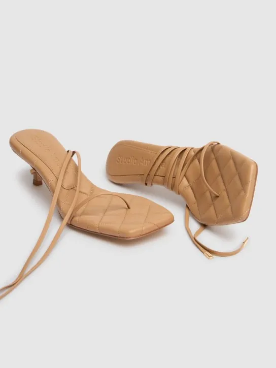 Studio Amelia   50mm Bandit leather sandals 
