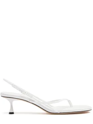 Studio Amelia   50mm Wishbone leather sandals 