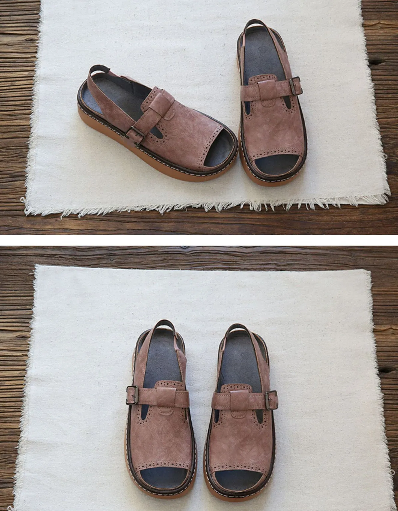 Summer Open Toe Platform Sandals Slingback