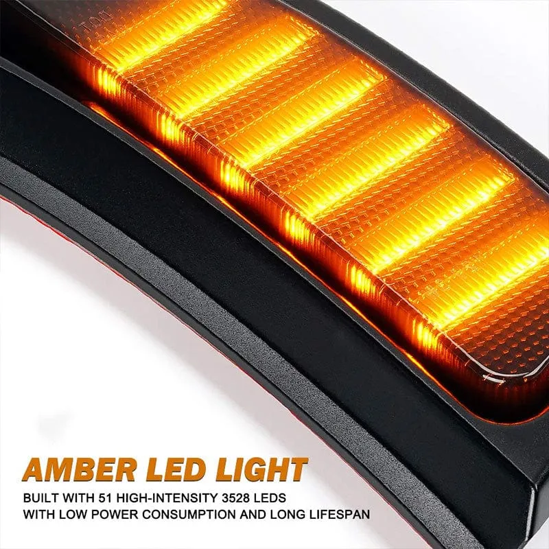 Suparee Jeep LED Side Marker Lights with Smoke Lens for 2018  Wrangler JL & Gladiator JT