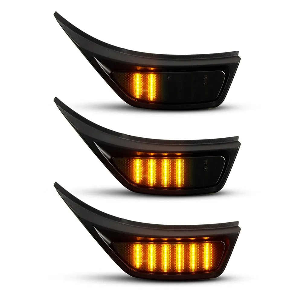 Suparee Jeep LED Side Marker Lights with Smoke Lens for 2018  Wrangler JL & Gladiator JT