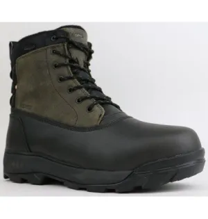 Taupe and Black High Ankle Men's Winter Boots