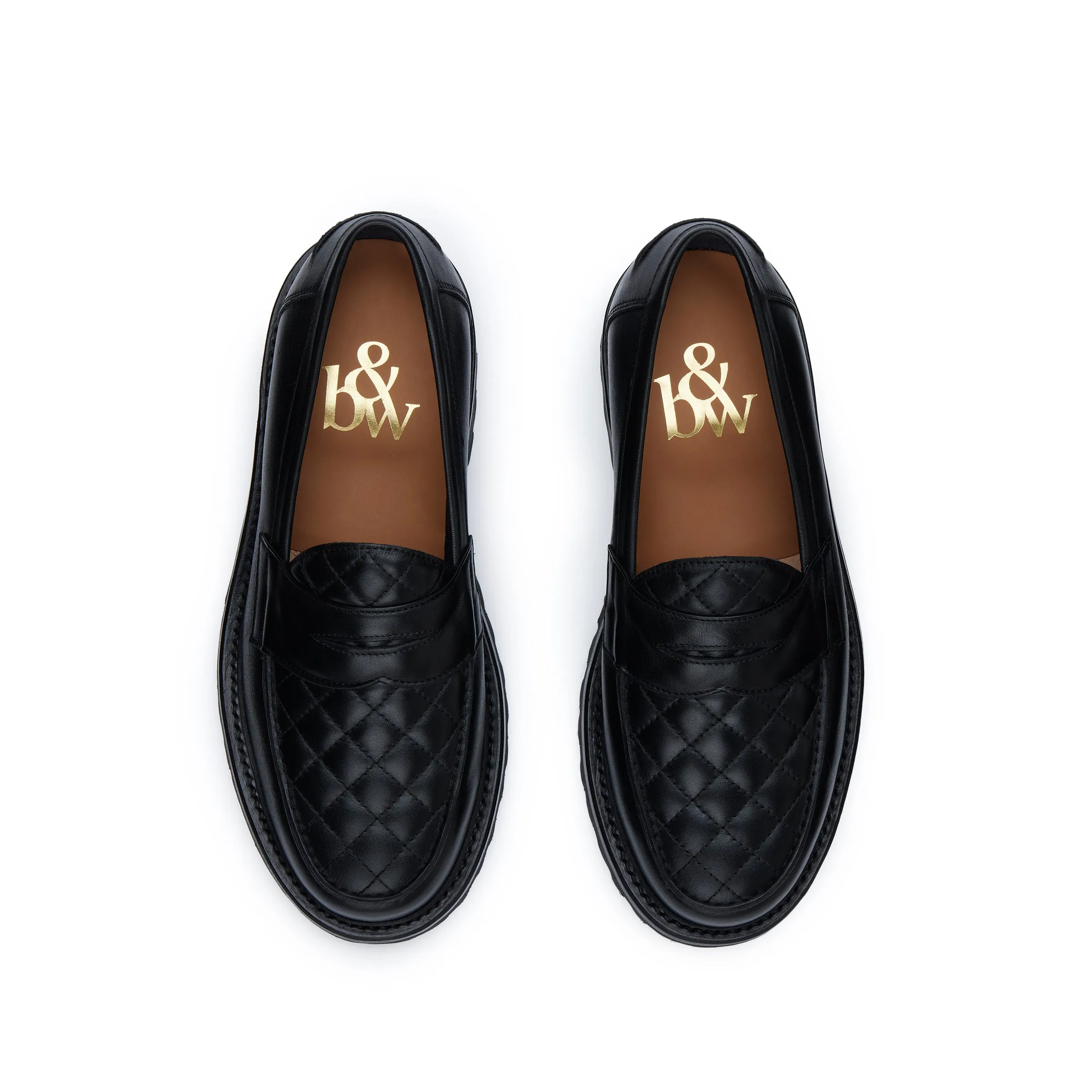 The Ellis Penny Loafer, Caviar Quilt, Vibram 1757 Lug Sole