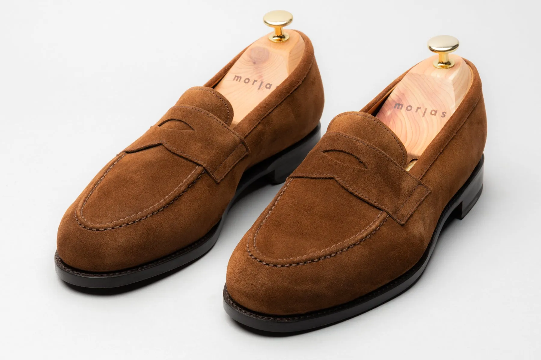 The Penny Loafer - Medium Brown Suede