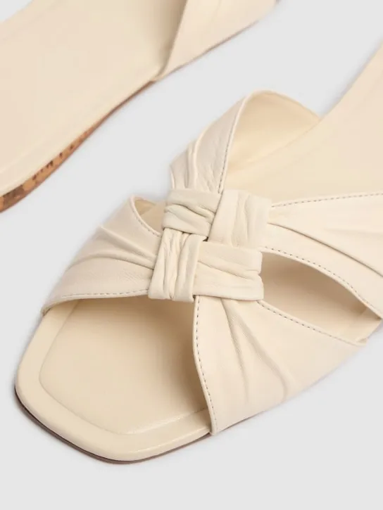 The Row   10mm Soft Knot leather sandals 