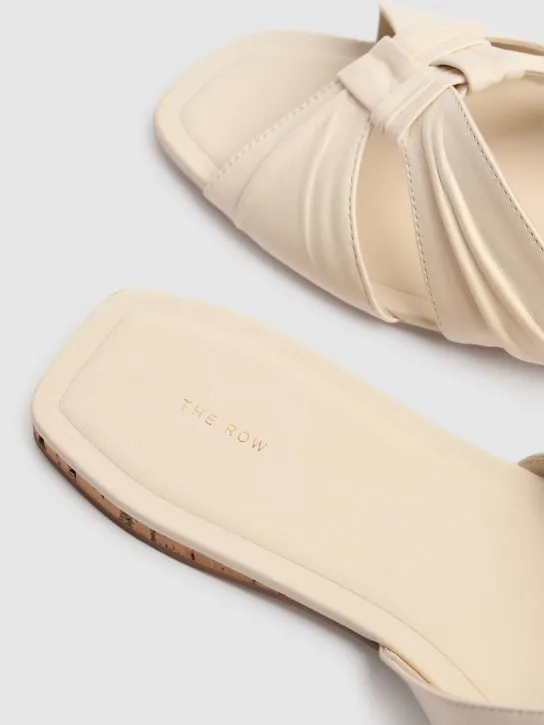 The Row   10mm Soft Knot leather sandals 