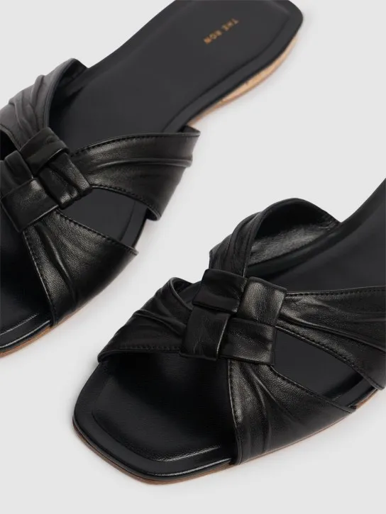 The Row   10mm Soft Knot leather sandals 