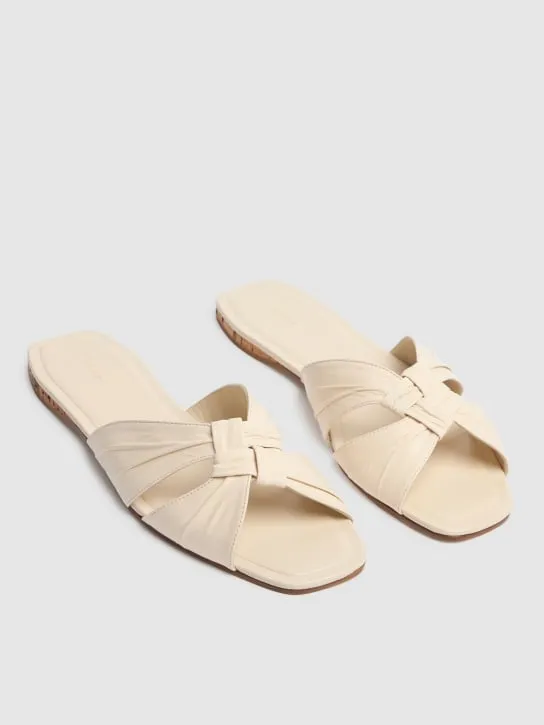 The Row   10mm Soft Knot leather sandals 