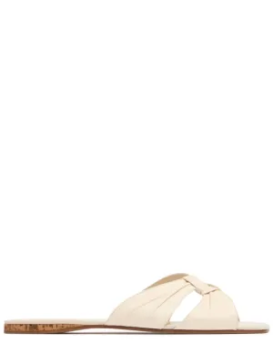 The Row   10mm Soft Knot leather sandals 