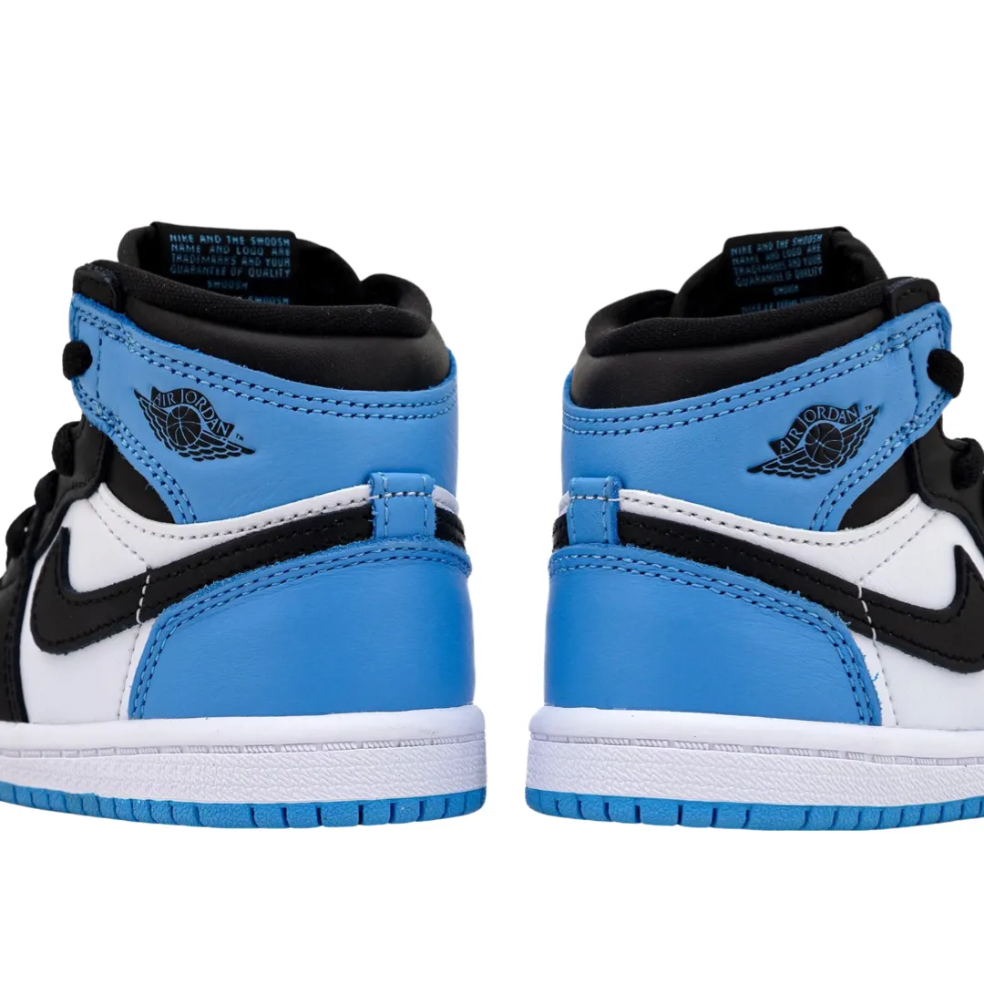 Toddler Air Jordan 1 High (TD) UNC Toe University Blue Black White