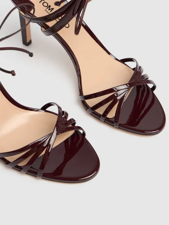 Tom Ford   85mm Angelica patent leather sandals 