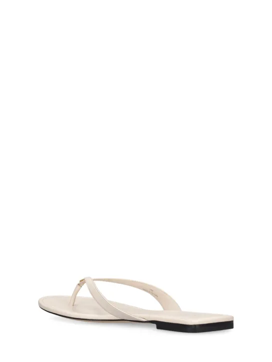 Tory Burch   10mm Simple logo leather thong sandals 