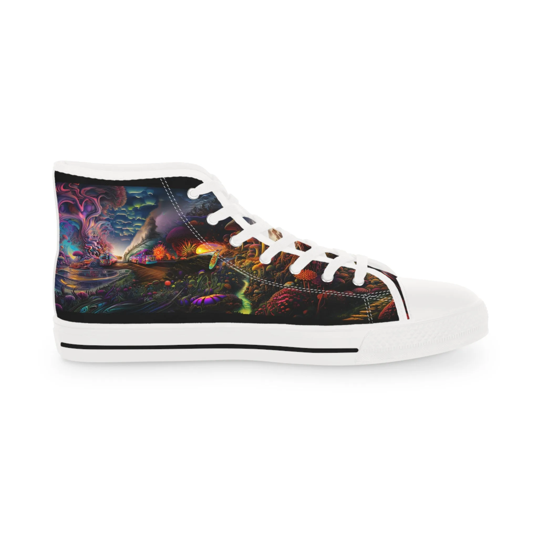 Unisex High Top Sneakers Psychedelic 001