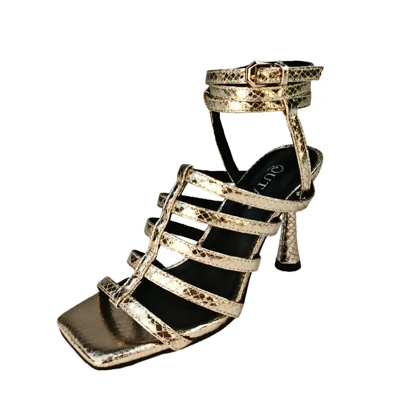 USS Shoes Amara Women's Thin High Heel Ankle Strap Sandals